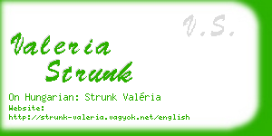 valeria strunk business card